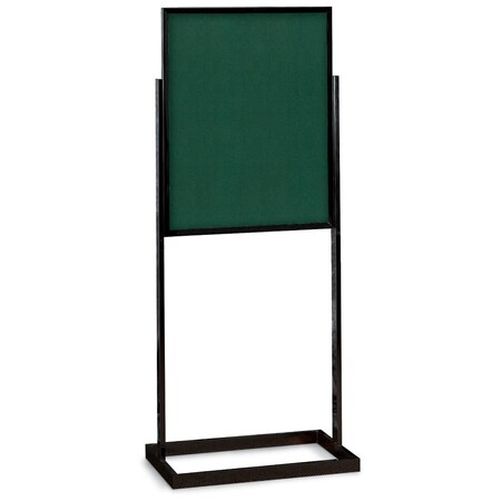 United Visual Products Sliding Door Indoor Enclosed Corkboard, 4 UV9025ACSH-BLACK-PEARL